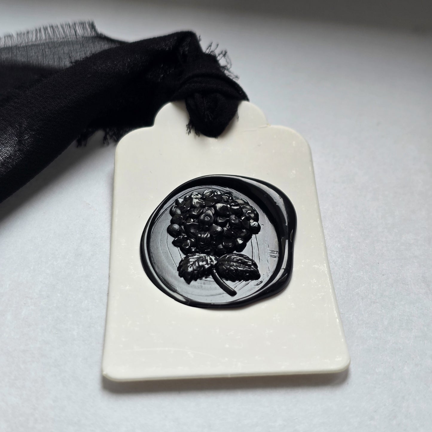 ÉTIQUETTE CADEAU sceau de cire noir